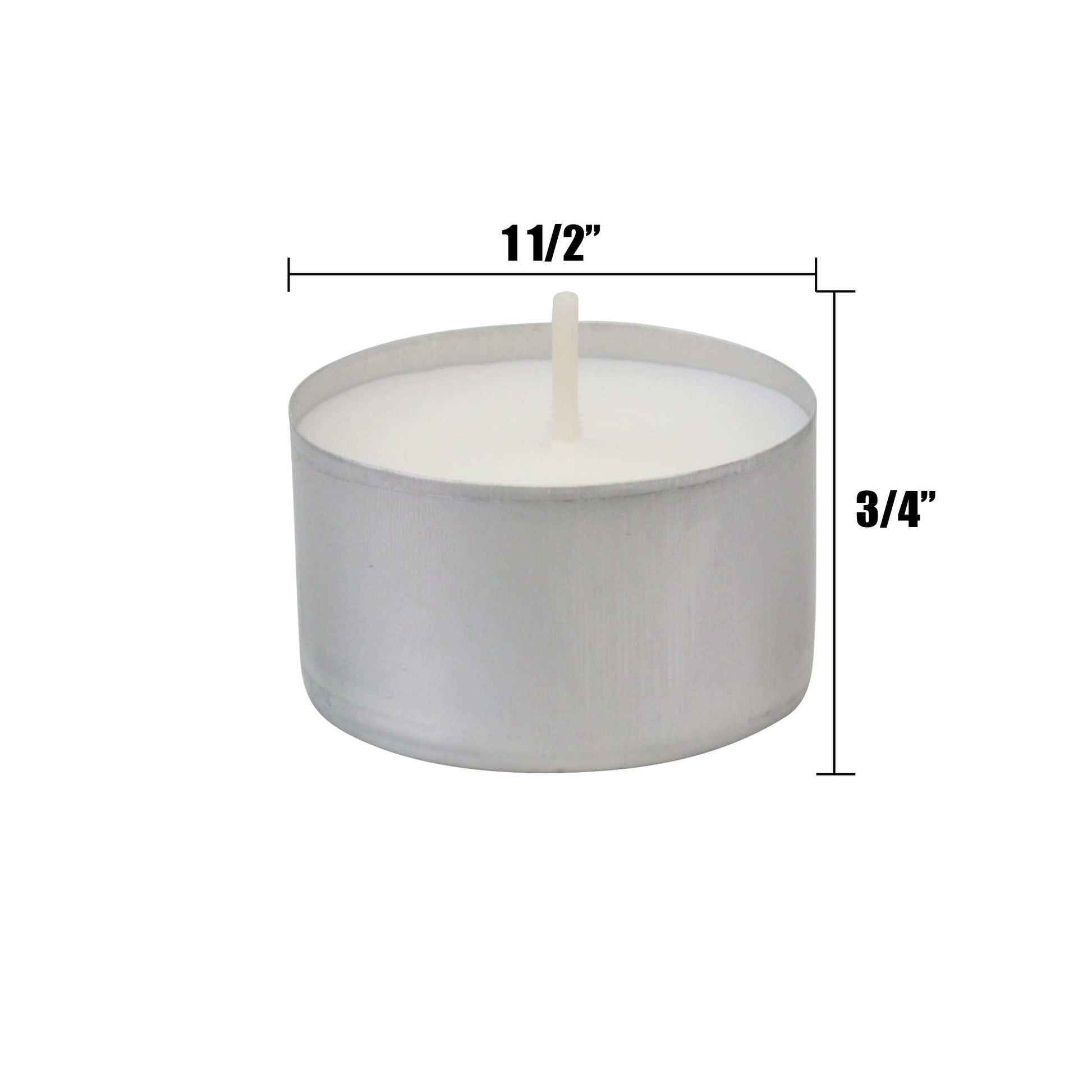 Stonebriar Unscented Tea Light Candles, 6 to 7 Hour Extended Burn Time, Smokeless, White, Bulk Set for Weddings, Events, Home Decor, Emergency Use, 100 Count Stonebriar