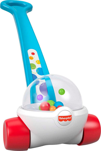 Fisher-Price Corn Popper, Blue Push-Along Toy Fisher-Price