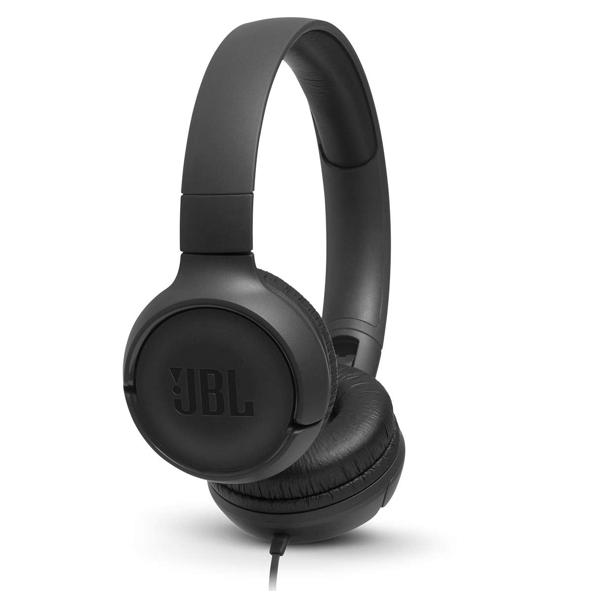 JBL Tune 500 Wired On-Ear Headphones with One-Button Remote/Mic - Black JBL