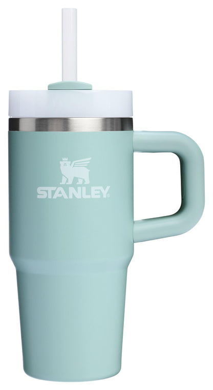 Stanley Quencher H2.0 Tumbler with Handle and Straw 14 oz Flowstate 3-Position Lid Cup Holder Compatible for Travel Insulated Stainless Steel Cup BPA-Free Seafoam