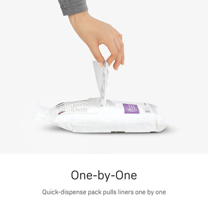 simplehuman Code H 200 Count, Dispenser Pack Custom Fit Liners, Drawstring Trash Bags, 30-35L / 8-9 Gallons, White 🍁 All In One Marketplace Canada