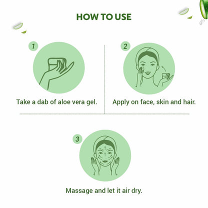 Indus Valley 100% Pure Aloe Vera Gel with Vitamin C & E for Skin & Hair | Non-Sticky Natural Aloe vera Gel - Soothes & Face Moisturizes, Irritated Skin Caused by Sunburn, Rashes (175Ml) - Available at All In One Marketplace Canada