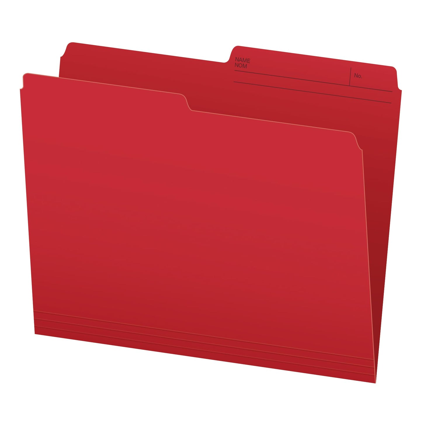 Pendaflex File Folders, 1/2 Cut Tab, Letter Size, Red, Durable Paper Stock, 100/Box, Ideal for Office/Home/School Organization, Made in Canada, Reversible File Organizers Pendaflex
