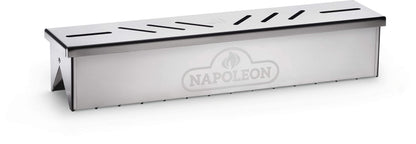 Napoleon Stainless Steel Smoker Box 67013 Add Smoky Flavor to BBQ, Easily Turn Gas Grill Into Smoker, Add Wood Chips or Chunks to Smoke Food on Barbecue Napoleon