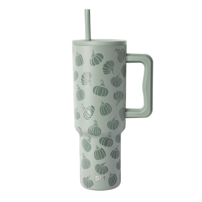 Gobelet Halloween Simple Modern avec anse | 1,18 L (40 oz) | Citrouilles