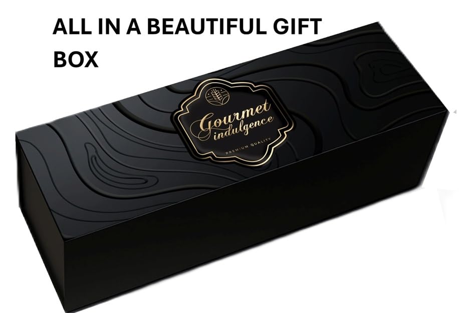Deluxe Charcuterie & Cheese Gift Basket. Inside this beautiful box you will find: European Inspired Artisanal Salami and Merlot Salami, Creamy Danish Brie, Black Olive Pate, Wine Infused Jam, Mixed Nuts, Almonds, Figs, Apricots, Cheese Biscuits and Water