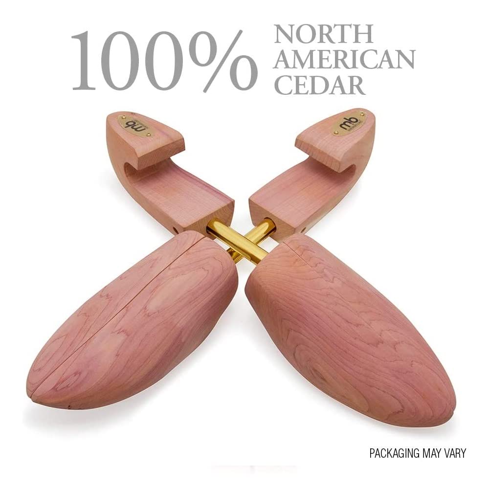 MONEYSWORTH & BEST | SHOE TREE WITH HOOK HEEL | Made with 100% North American aromatic red cedar | MEN'S MEDIUM (SIZE 8.5-9.5)