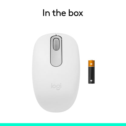 Logitech M196 Compact Ambidextrous Bluetooth Wireless Mouse - Off White