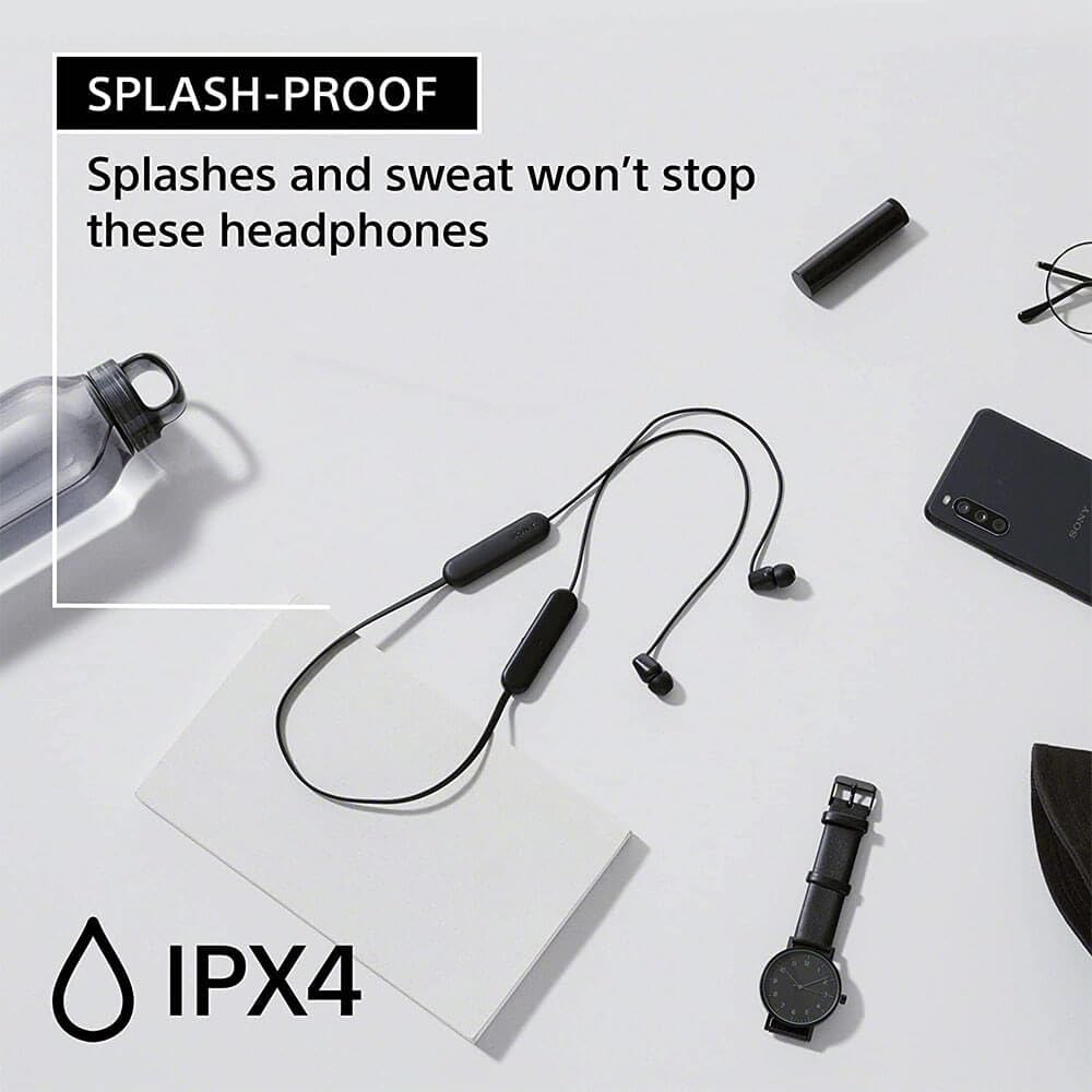 Sony WI-C100 Wireless in-Ear Bluetooth Headphones with Built-in Microphone, White 🍁 All In One Marketplace Canada