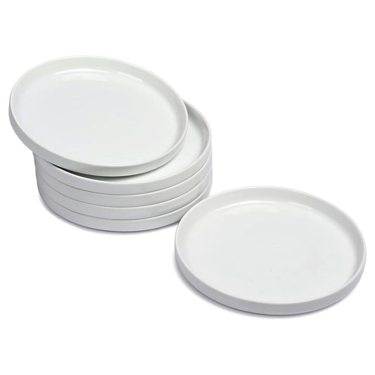 WishDeco Ceramic Appetizer Plates Set of 6, Small Dessert Plates 18 cm 🍁 All In One Marketplace Canada