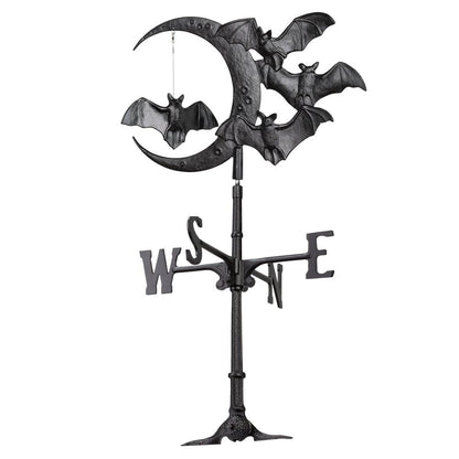 Girouette de toit chauve-souris d'Halloween Whitehall Products, noire