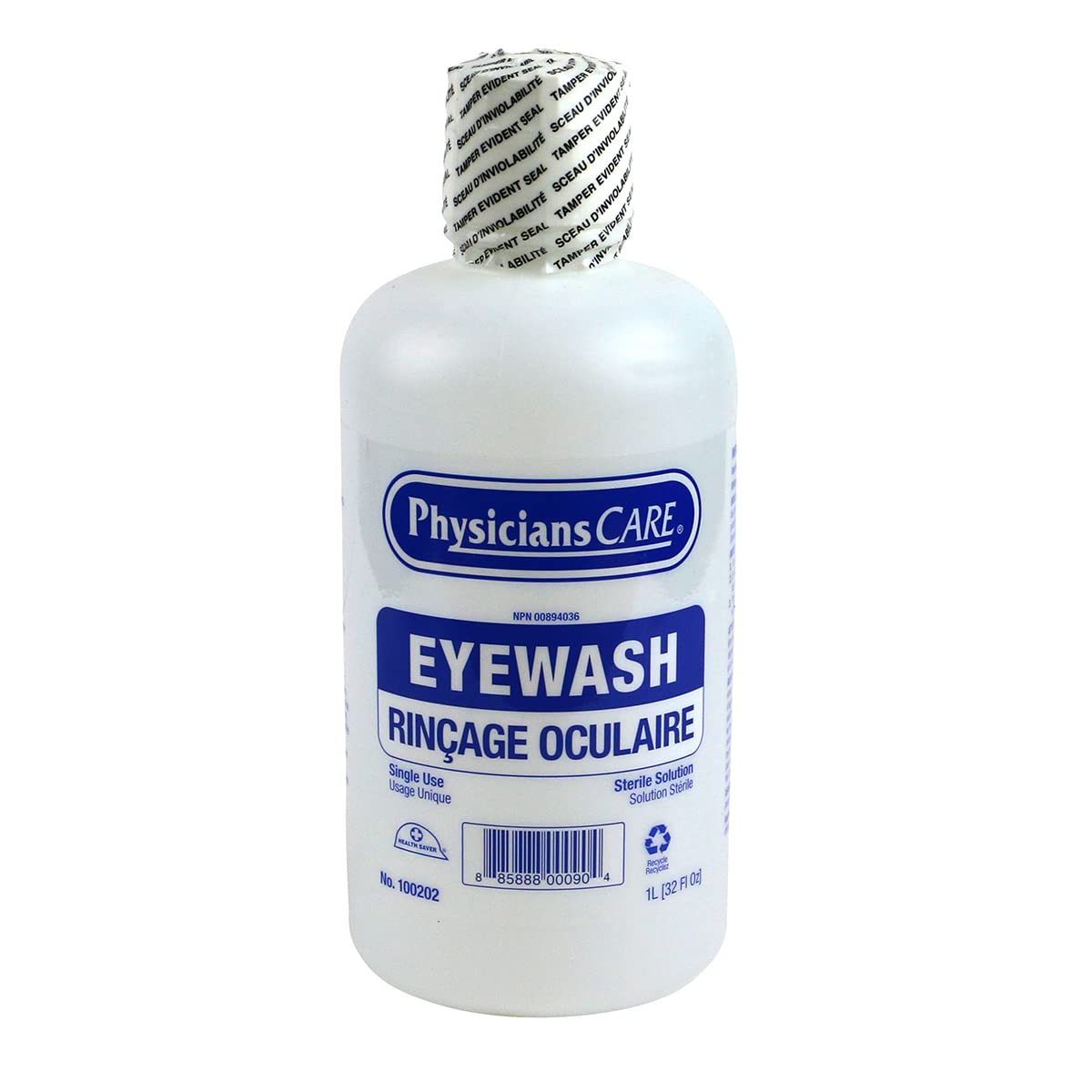 FIRST AID CENTRAL PhysiciansCare 1L (32 oz) Eyewash Bottle 🍁 All In One Marketplace Canada