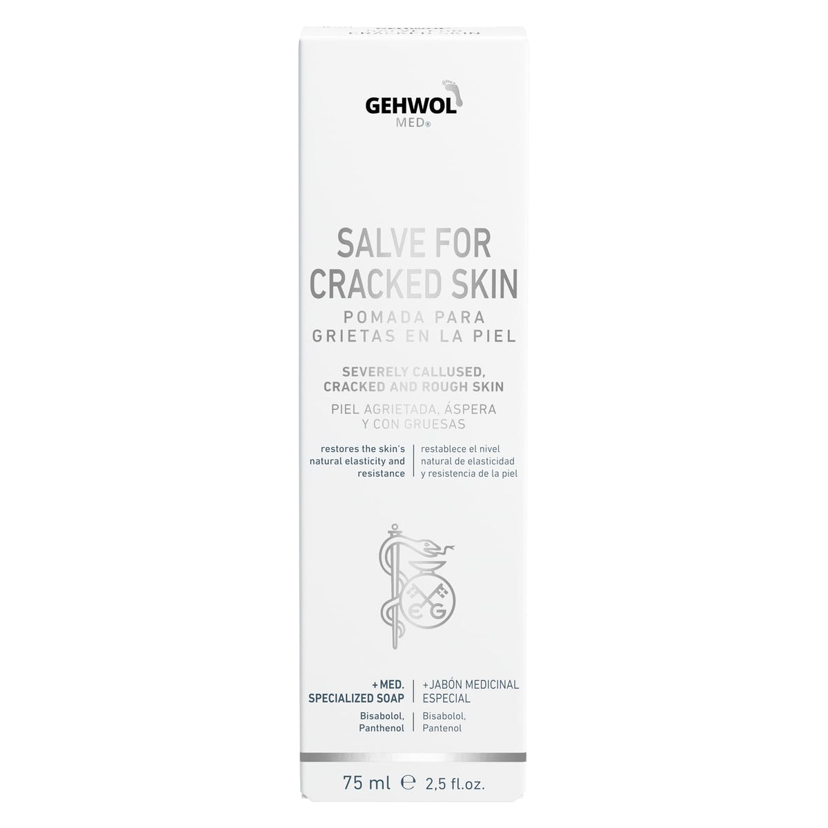 Gehwol Med Salve for Cracked Skin, 75 ml., transparent
