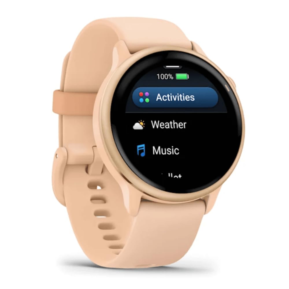 Garmin vívoactive® 6, Health and Fitness GPS Smartwatch, AMOLED Display, Up to 11 Days of Battery, Metallic Pink Dawn with Pink Dawn Band 🍁 All In One Marketplace Canada