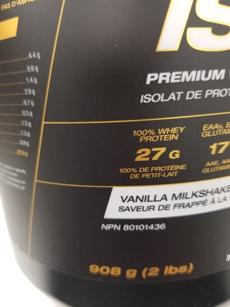 PVL ISOGOLD Grass Fed Premium Whey Protein Isolate - Vanilla Milkshake Flavor (2.27 kg)