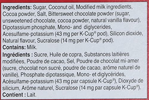 Tim Hortons Hot Chocolate K-Cup Pods, 20 Single Serve Capsules