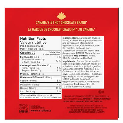 Carnation Rich and Creamy Hot Chocolate K-Cup Pods, 30 Count