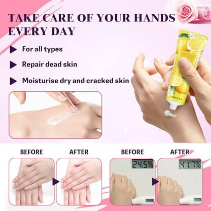 120 Pack Hand Cream Gift Set, Travel Size Lotion, Mini Hand Cream, Hand Creams for Dry Cracked Hands, Bulk Christmas Gift for Coworkers Adults Women 🍁 All In One Marketplace Canada