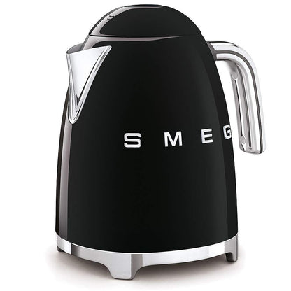 Smeg 50's Retro Style Kettle, 1.7L, 7 Cups, Automatic Shut Off, Black, KLF03BLUS Smeg