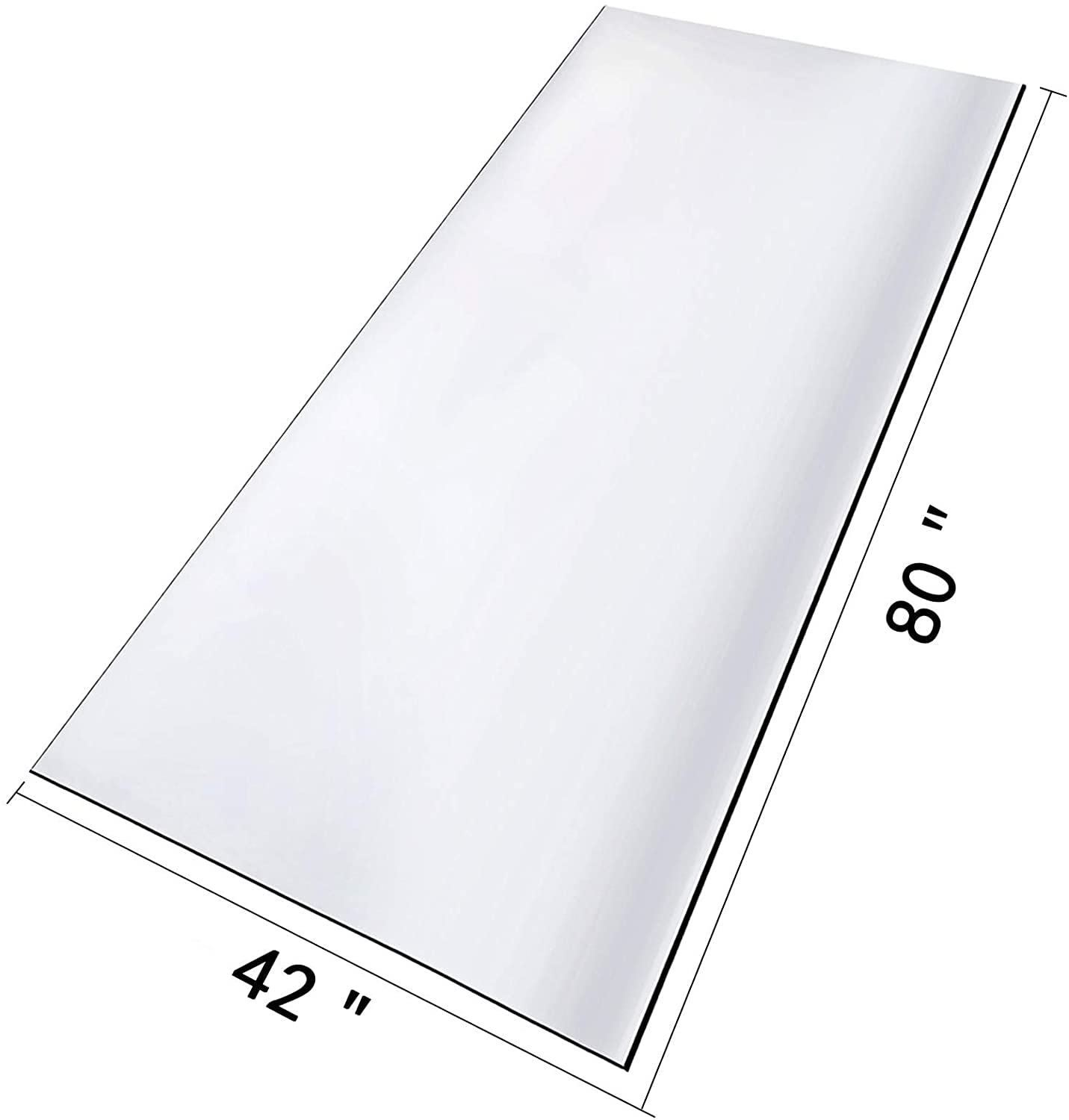 VEVOR 80 x 42 Inch Crystal Clear Table Protector Clear PVC Table Top Protector 2mm Thick Table Cover Rectangular Table Pads for Dining Room Table/Desk VEVOR