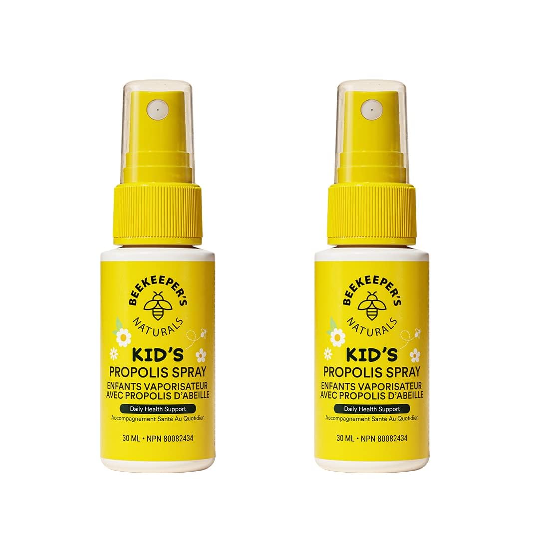 BEEKEEPER'S NATURALS Propolis Throat Spray for Kids - 95% Bee Propolis Extract - Natural Immune Support & Sore Throat Relief - Has Antioxidants & Gluten-Free, 1.06 oz (Pack of 2) (Kids Propolis, 2 Pack)