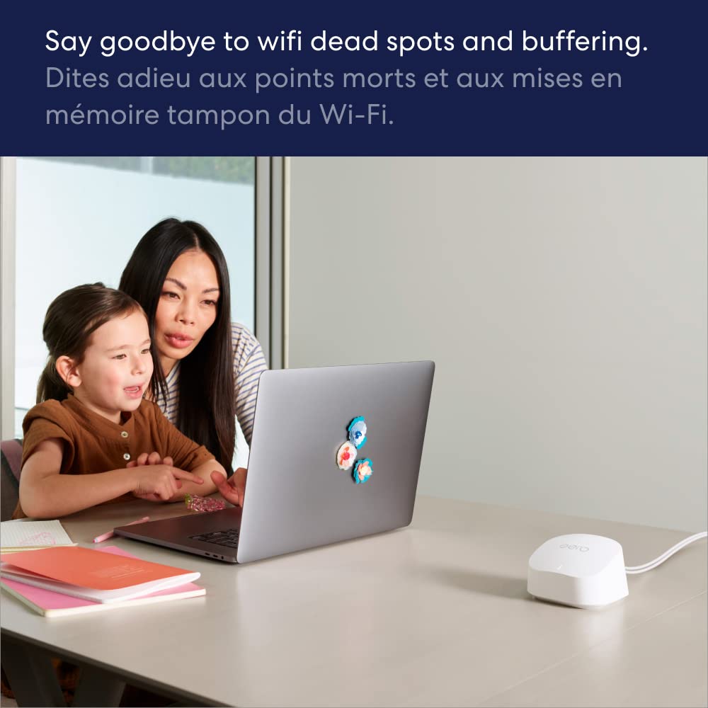 Amazon eero 6+ mesh wifi system - Supports internet plans up to a Gigabit, Coverage up to 420 m², Connect 75+ devices, 3-Pack