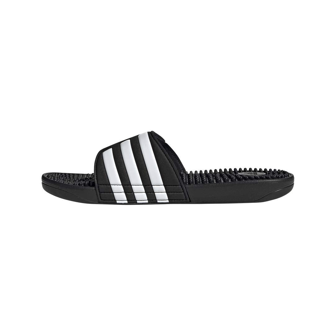 adidas Unisex-Adult Adissage, Core Black/White/Core Black, 11