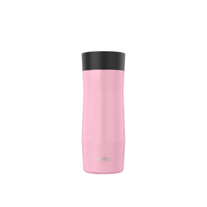 Contigo West Loop 3.0 Stainless Steel Travel Mug with Tea-Bag Hook & Spill-Proof Lid, Vacuum-Insulated Reusable Cup Coffee and Tea, 16 oz (473 mL), Strawberry Cream - Keeps Drinks Hot up to 11 Hours