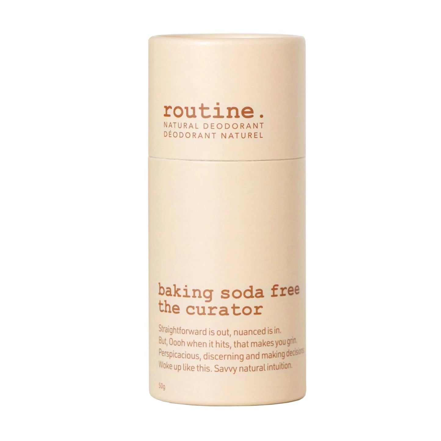 Routine Natural Deodorant|The Curator: Eucalyptus, Geranium, Black Spruce & Cocoa|Sensitive Skin Formula, Aluminum Free, Natural Deodorant for Women & Men, Deodorant Stick, 50 grams Routine
