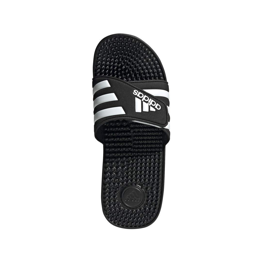 adidas Unisex-Adult Adissage, Core Black/White/Core Black, 11