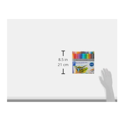 STAEDTLER Double-Ended Fibre-Tip Pens: Set of 36 Assorted Colours - Fine & Bold Writing and Colouring Tips - Washable Ink - Low Odour - School, Office or Home - Kids, Adults, Artists, All Skill Levels - Available at All In One Marketplace Canada