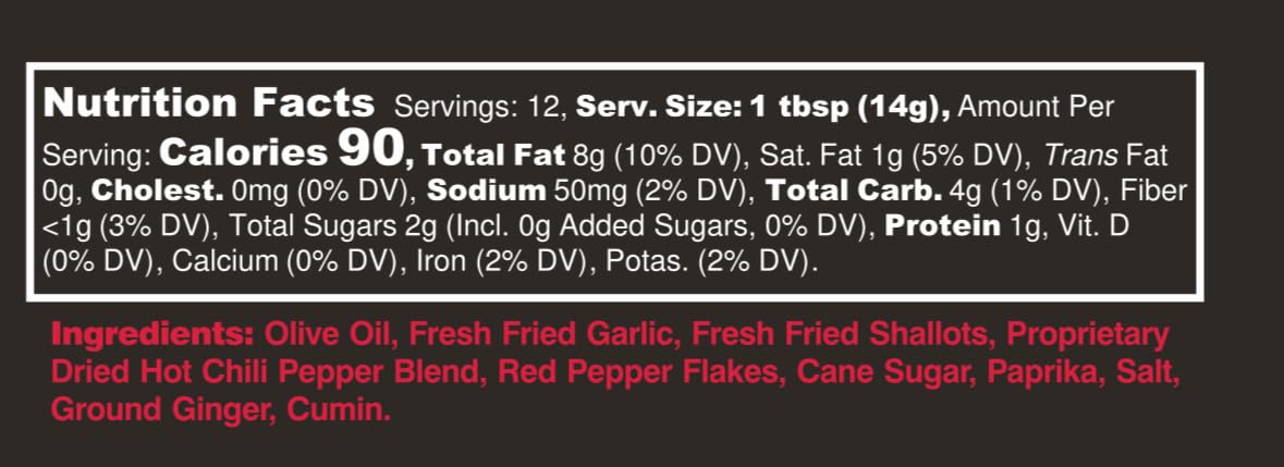 Hot Crispy Oil Original – All-Natural Blend with Fried Shallots, Garlic & Chili Peppers, 170g