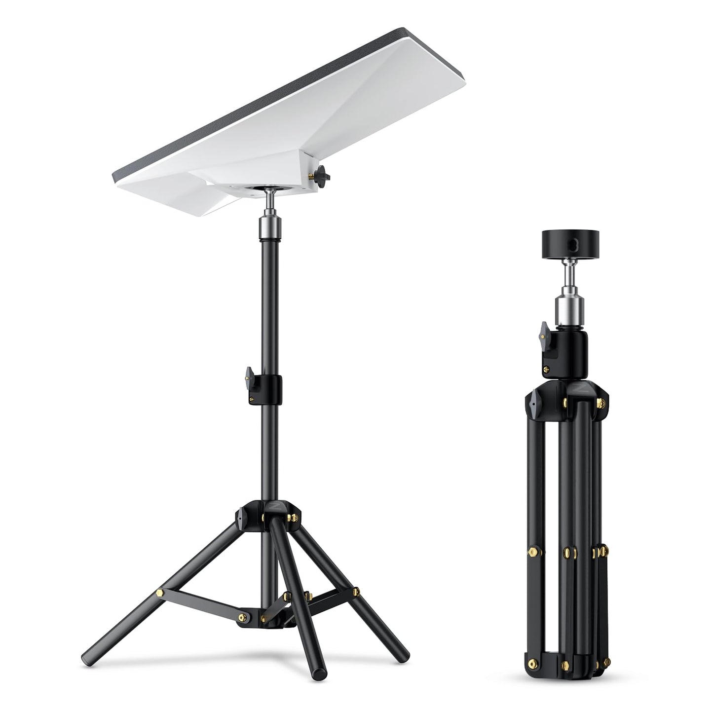 for Starlink Mini Tripod with Adapter(for Both 2025 New&Old Version), Adjustable Tripod Mount for Starlink Mini Dish, Portable Stand Mounting Kit for Star Link Mini Accessories for Outdoor Camping RV