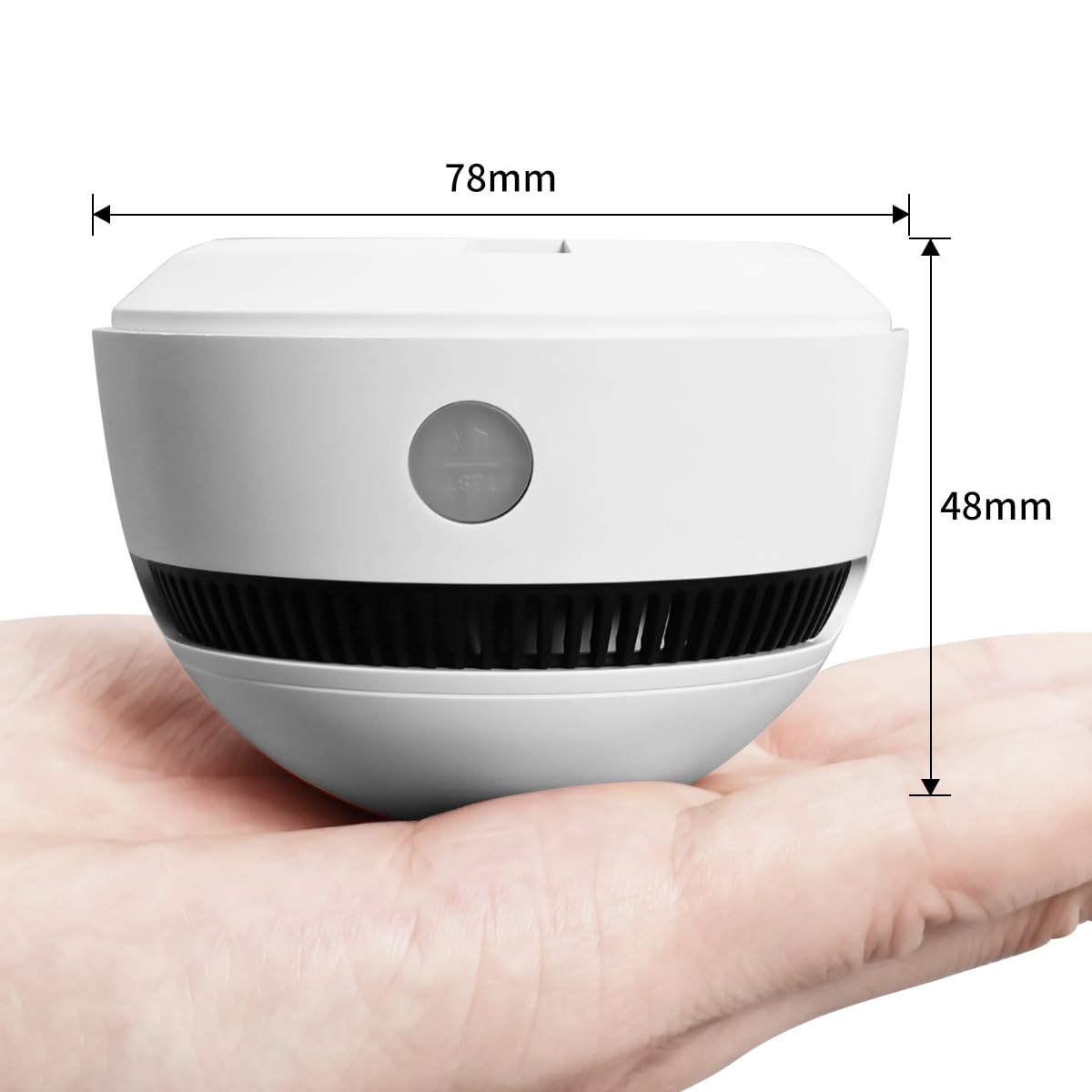 10-Year Battery Smoke Detector for Home | 85dB Fire Alarm, Military-Grade Photoelectric Sensor Reduces 70% False Alarms | Passed CE/ULC Tests | Easy Install (Adhesive/Screws) (1)