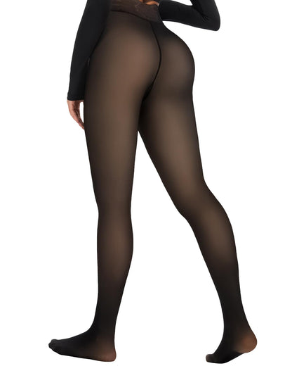JS LifeStyle Fleece Lined Tights Leggings for Women Thermal One Seam 🍁 All In One Marketplace Canada