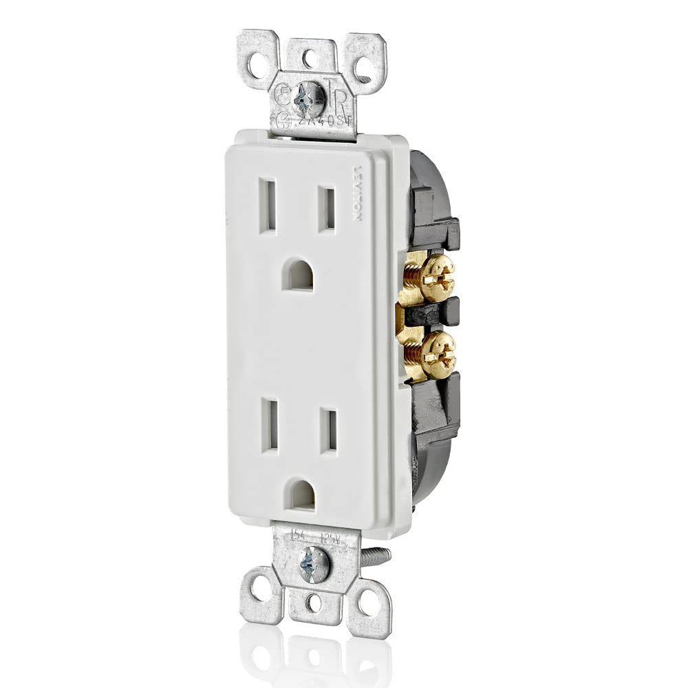 Leviton Decora, 10-Pack, 15 Amp, Tamper-Resistant Duplex Wall Receptacle, T5325-WMP, White 🍁 All In One Marketplace Canada