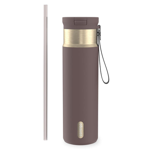 Contigo SnapSeal 24 oz Water Bottle w/Carry Strap & Reusable Straw | Vacuum-Insulated Stainless Steel for Hot & Cold Drinks | Spill-Proof Lid | BPA & Lead-Free | Dishwasher Safe 🍁 All In One Marketplace Canada Contigo
