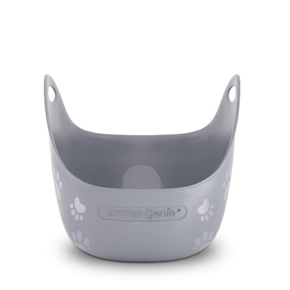 Litter Genie Cat Litter Box in Flexible Plastic with Handles, High Walls Litter Genie