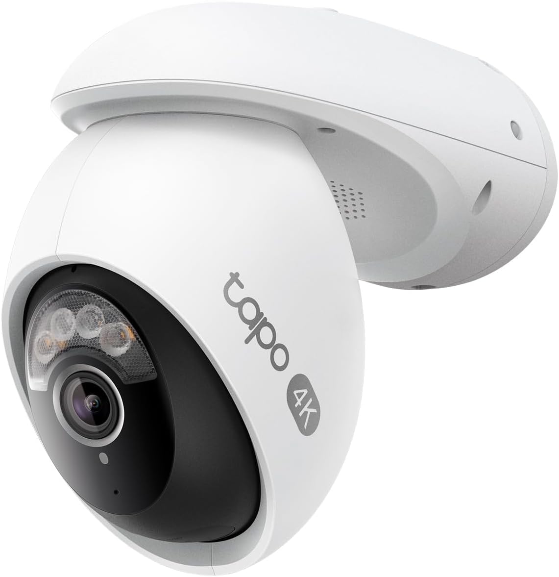 Tapo 4K 8MP Pan/Tilt Outdoor Security Camera, 360° View, No Monthly Fee, Person/Vehicle & Motion AI Track, Starlight Color Night Vision, SD/Cloud Storage, Works w/Alexa & Google Home (Tapo C560WS)