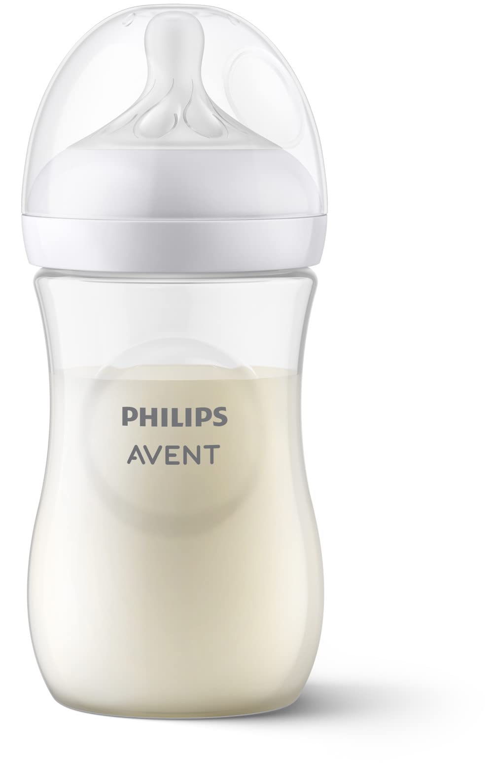 Philips Avent Natural Baby Bottles with Natural Response Nipples (Medium Flow, Flow 3), 9oz, 2-pack, SCY903/02