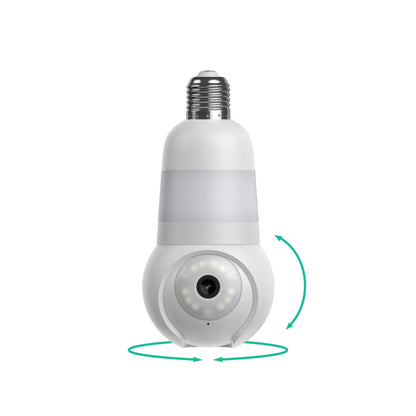 Luna Light Bulb Security Camera Wireless, 360° Pan Tilt Camera, Color Night Vision, LED Bulb & Spotlight, 2.4GHz 5GHz WiFi 6, Indoor Outdoor Porch Camera - Available at All In One Marketplace Canada