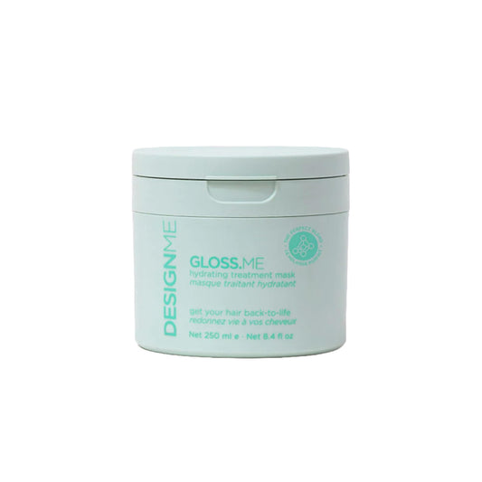Design.Me GLOSS.ME Hydrating Treatment Mask | Deep Conditioning Hair Mask for All Hair Types | Made With Argan Oil for Frizz Control and Shine | Mask for Dry, Damaged & Frizzy Hair | Color Safe Design.Me