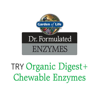 Garden of Life Dr. Formulated Enzymes Organic Digest + Chewables, 90 Count, Tropical Fruit