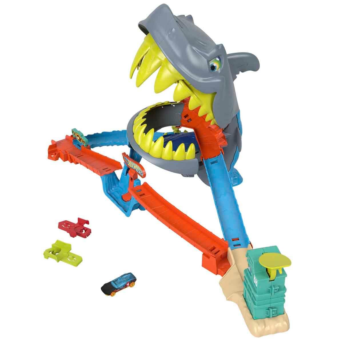 Hot Wheels City Shark Chomp Beach Playset & 1:64 Scale Toy Car 🍁 All In One Marketplace Canada