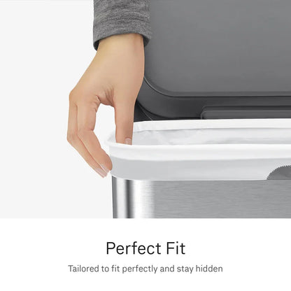 simplehuman Code H 200 Count, Dispenser Pack Custom Fit Liners, Drawstring Trash Bags, 30-35L / 8-9 Gallons, White 🍁 All In One Marketplace Canada