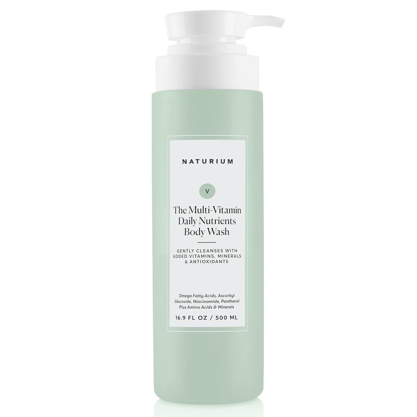 Naturium The Multi-Vitamin Daily Nutrients Body Wash | Multi-Use Cleanser for All Skin Types, Moisturizing Shower Gel | 16.9 OZ / 500 ml