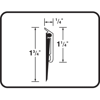 M-D Building Products 68247 1-1/4-Inch EPDM 36-Inch DB006 Commercial Grade Door Sweep, Mill - Model Name