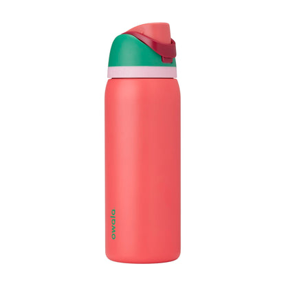 Bouteille d'eau isolée en acier inoxydable Owala FreeSip avec paille pour le sport, les voyages et l'école, sans BPA, 946 ml, Strawberry Field