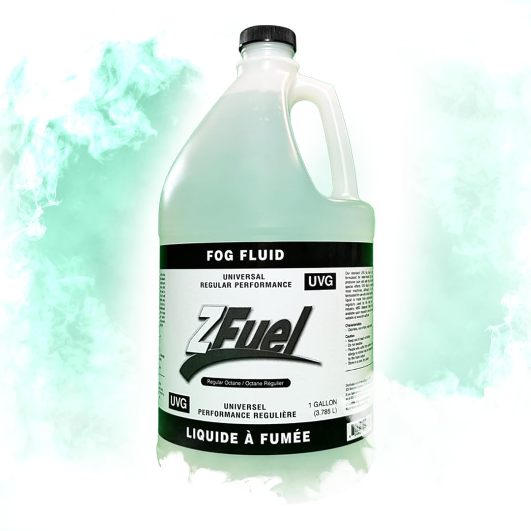 Z Fuel Universal UVG Fog Fluid Juice - 3.78 Litres - Professional Grade For Fog Machine - Perfect For Halloween, Weddings, Party or DJ Effects - High Output & Long Lasting