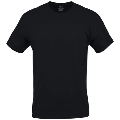 Gildan Men's Crew T-Shirts, Multipack, Style G1100, Black (12-Pack), Medium